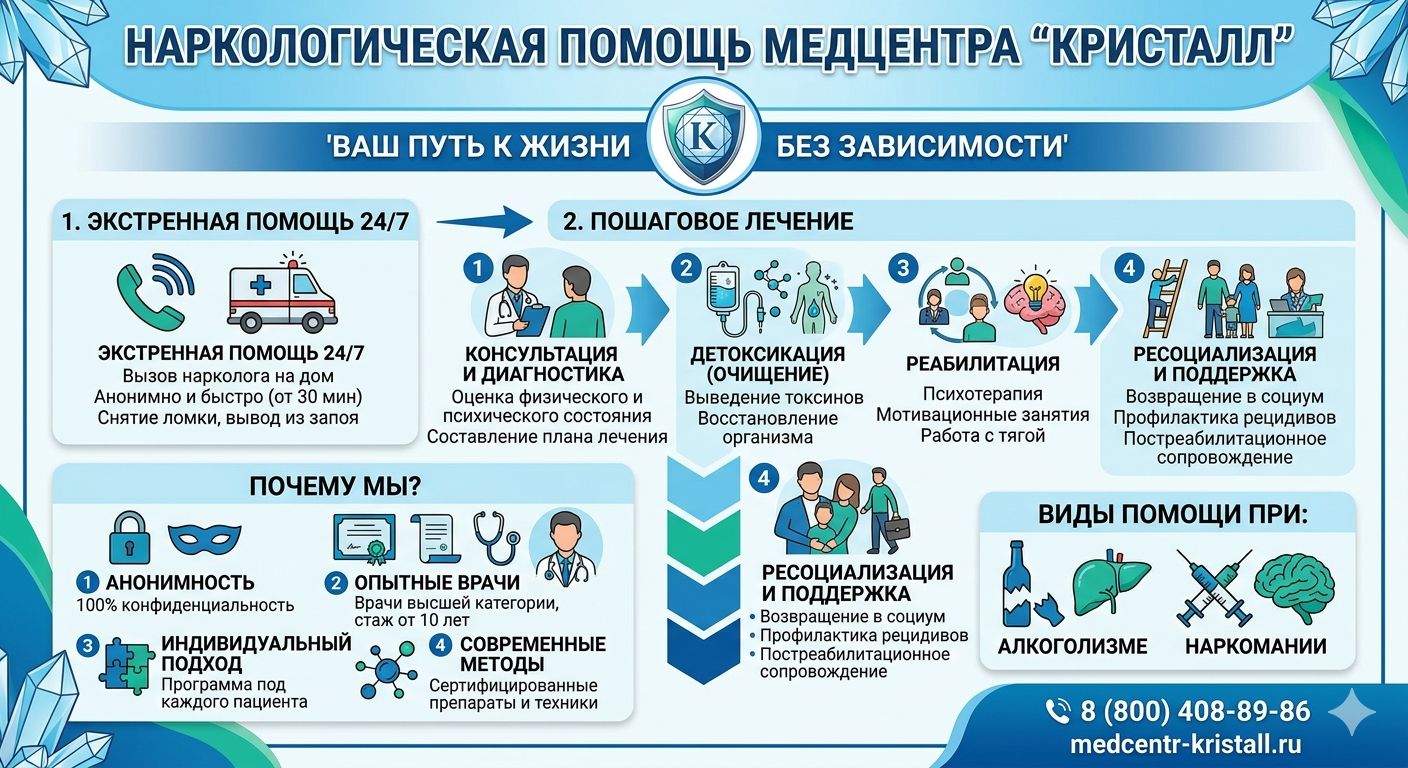 Инфографика услуги наркологическая помощь